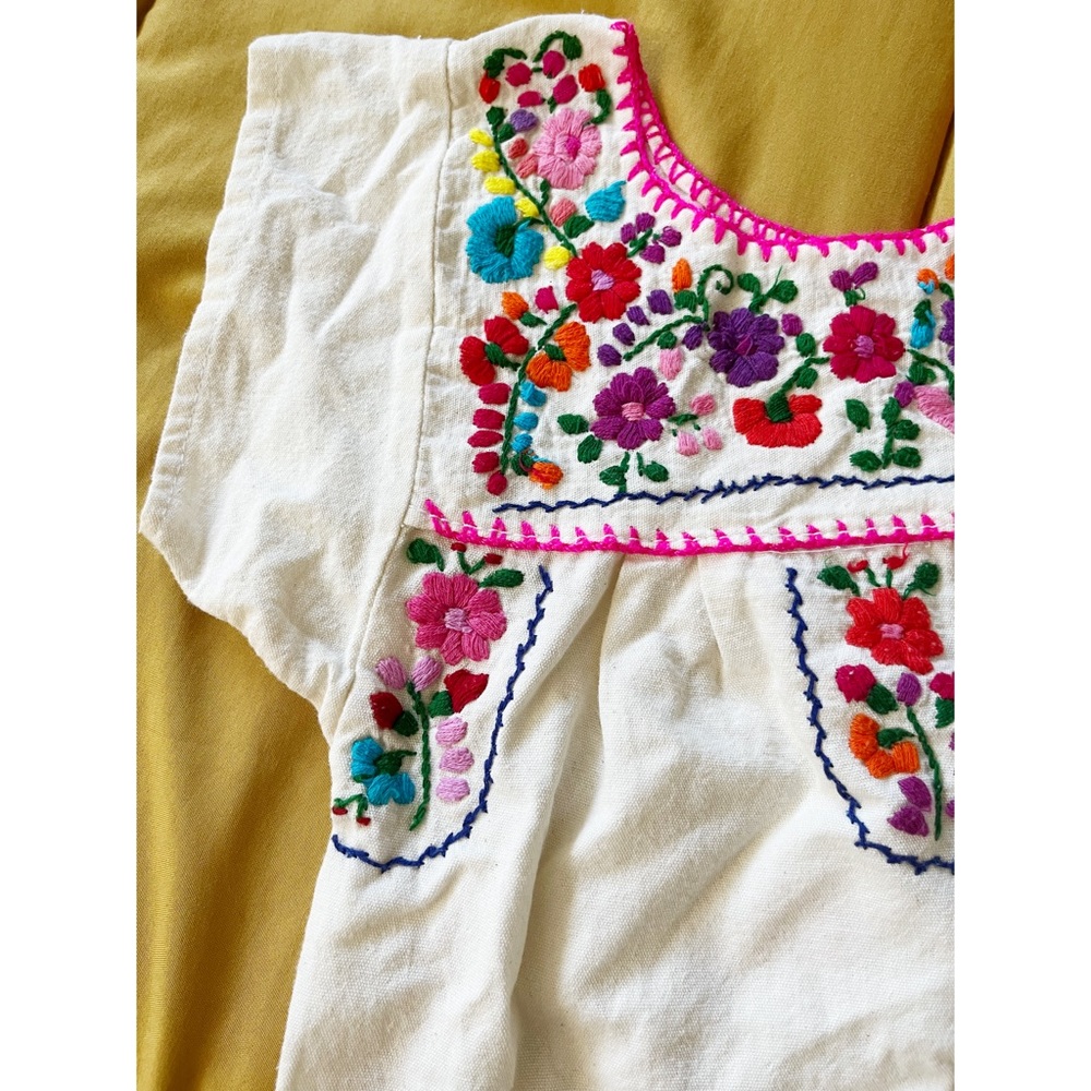 Baby Girl Mexican Hand Stitched Dress